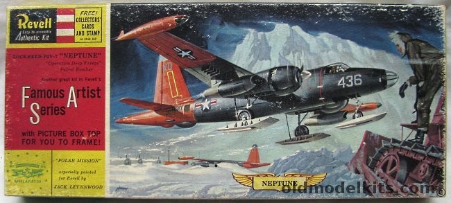 Revell 1/104 Neptune P2V-7 with Skis Operation Deep Freeze - (P2V7) Famous Artist Series, H170-98 plastic model kit